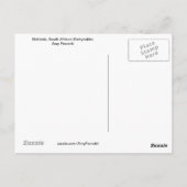 Carte postale Matriochka Ndebele d'Afrique du Sud (Dos)