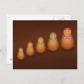 Carte Postale Matryoshka (Devant / Derrière)