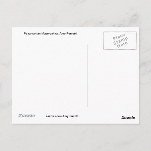 Carte postale Matryoshka (Dos)