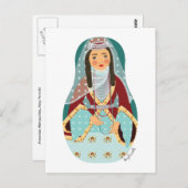 Carte postale Matryoshka arménienne (Devant / Derrière)