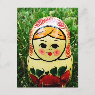 Carte Postale Matryoshka Art populaire ukrainien