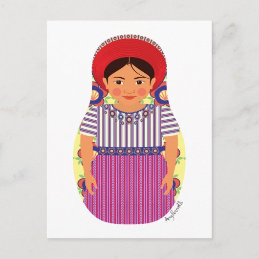 Carte postale Matryoshka au Guatemala (Devant)