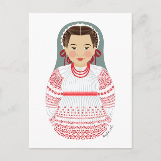 Carte postale Matryoshka croate (Devant)