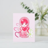 Carte Postale Matryoshka d'amour Kawaii (Debout devant)