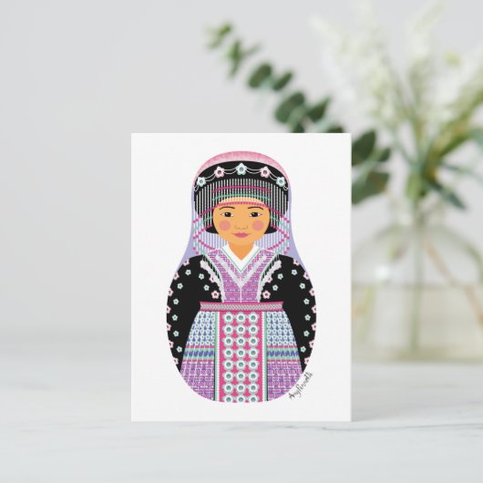 Carte postale Matryoshka hmong (Debout devant)