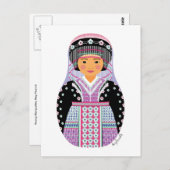 Carte postale Matryoshka hmong (Devant / Derrière)