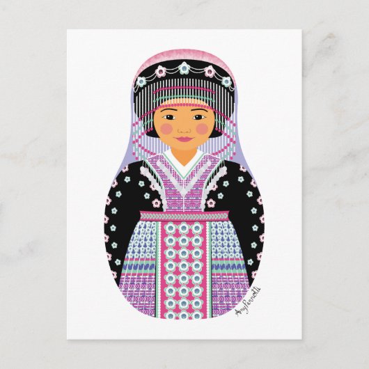 Carte postale Matryoshka hmong (Devant)