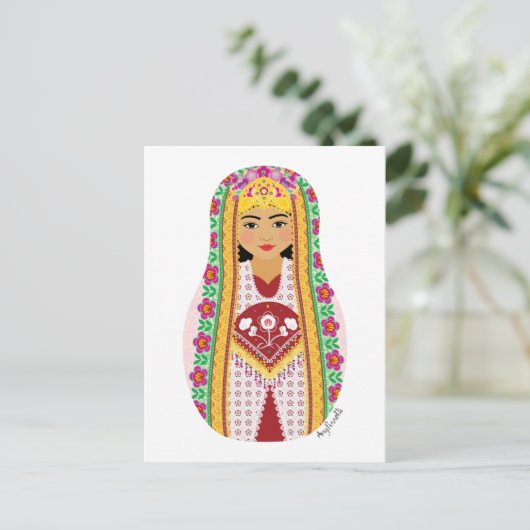Carte postale Matryoshka ouzbek (Debout devant)