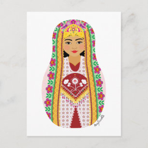 Carte postale Matryoshka ouzbek