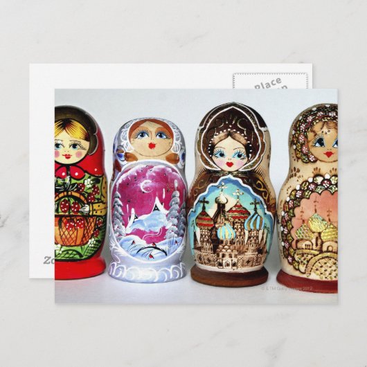 Carte Postale Matryoshkas (Devant / Derrière)