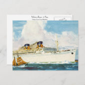 Carte Postale Matson Liner à Hawaii (Devant / Derrière)