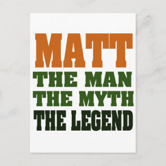 Carte Postale MATT - l'homme, le mythe, la légende