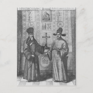 Carte Postale Matteo Ricci et Paulus Li