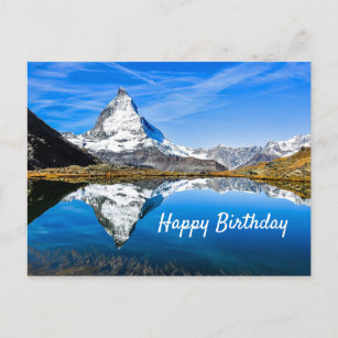 Cartes Postales Anniversaire De Montagne Originales Zazzle Be