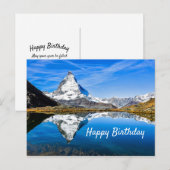 Carte Postale Matterhorn 4 Anniversaire (Devant / Derrière)
