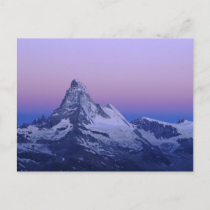 Carte Postale Matterhorn à l'aube, Zermatt, Alpes suisses,