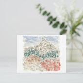 Carte postale Matterhorn Swiss Alps Watercolor (Debout devant)