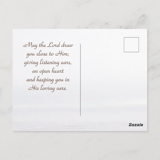 Carte Postale Matthew 4:4 On shall not live on bread alone (Dos)