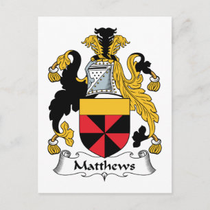 Carte Postale Matthews Family Crest