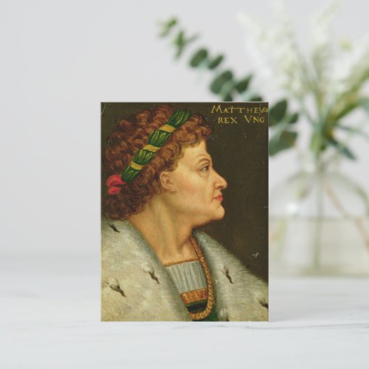 Carte Postale Matthias I, Hunyadi (Debout devant)