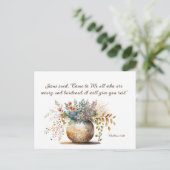 Carte Postale Matthieu 11:28 Jésus dit : Viens vers moi, Bible V (Debout devant)