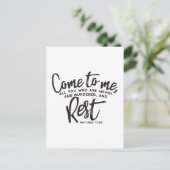 Carte Postale Matthieu 11 Verse de la Bible (Debout devant)