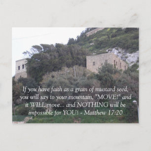 Carte Postale Matthieu 17:20