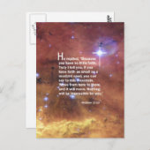 Carte Postale Matthieu 17:20 (Devant / Derrière)