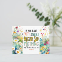 Matthieu 17:20 La foi comme un Verset de la Bible