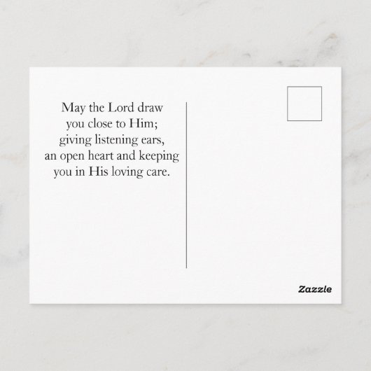 Carte Postale Matthieu 19:26 Avec DIEU, tout est possible (Dos)