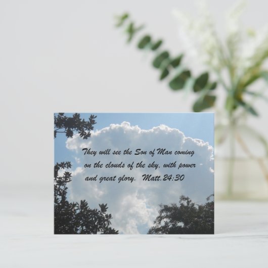 Carte Postale Matthieu 24:30 (Debout devant)