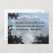 Carte Postale Matthieu 24:30 (Devant / Derrière)