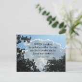 Carte Postale Matthieu 25:13 Regardez donc, car vous savez.... (Debout devant)