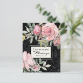 Carte Postale Matthieu 28:20 Je Suis Avec Vous Toujours Fleurs R (Debout devant)