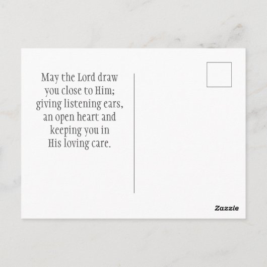 Carte Postale Matthieu 4:19 Jésus dit Suivez-moi la Bible Verse (Dos)