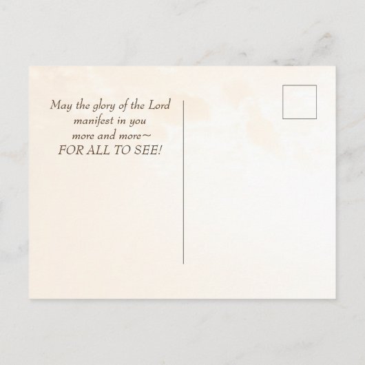 Carte Postale Matthieu 5 14-16 Que Votre Lumière Brille, Verset (Dos)