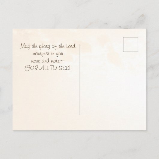 Carte Postale Matthieu 5 14-16 Vous êtes la Lumière du Monde (Dos)