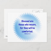 Carte Postale Matthieu-5-4 - HEUREUX CEUX QUI PLEURENT... (Devant / Derrière)