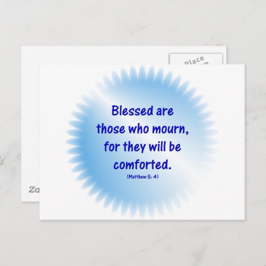 Carte Postale Matthieu-5-4 - HEUREUX CEUX QUI PLEURENT... (Devant / Derrière)