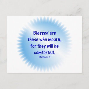 Carte Postale Matthieu-5-4 - HEUREUX CEUX QUI PLEURENT...