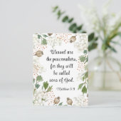 Carte Postale Matthieu 5 9 Heureux sont la Bible des conciles (Debout devant)