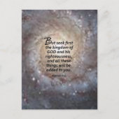 Carte Postale Matthieu 6:33 (Devant)