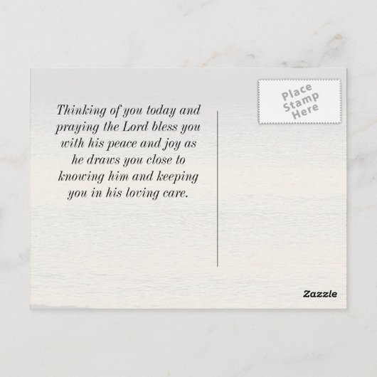 Carte Postale Matthieu 6:33 Cherchez d'abord le Royaume de Dieu  (Dos)