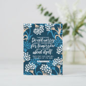 Carte Postale Matthieu 6:34 Verse de la Bible (Debout devant)