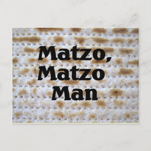 Carte Postale Matzo, Matzo Man