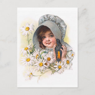 Carte Postale Maud Humphrey's Daisy Girl