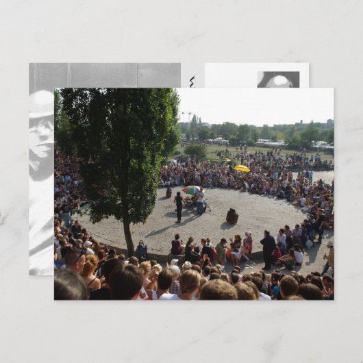 Carte Postale Mauerpark Berlin Karaoke Event (Devant / Derrière)