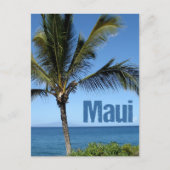 Carte Postale Maui Hawaii Beau Océan Palm Tree (Devant)