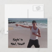 Carte Postale Maui Hawaii Sur La Plage (Devant / Derrière)