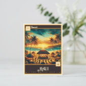 Carte Postale Maui, Hawaii | VINTAGE (Debout devant)